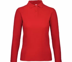 B&C ID1LW - Polo Manches Longues Femme