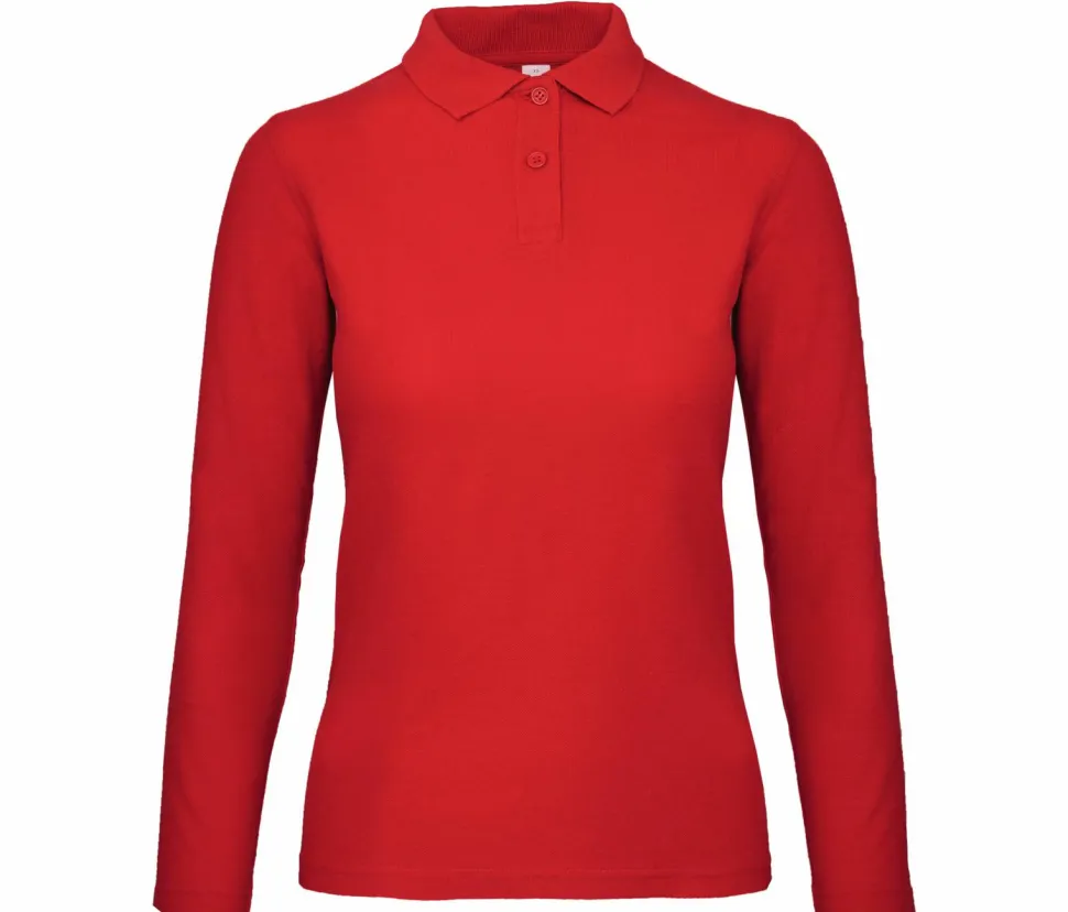 B&C ID1LW - Polo Manches Longues Femme
