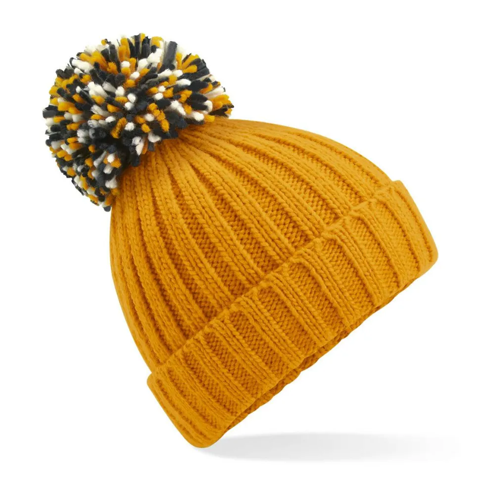 Beechfield B390 - Bonnet Douillet en Tricot avec Doublure Chaude