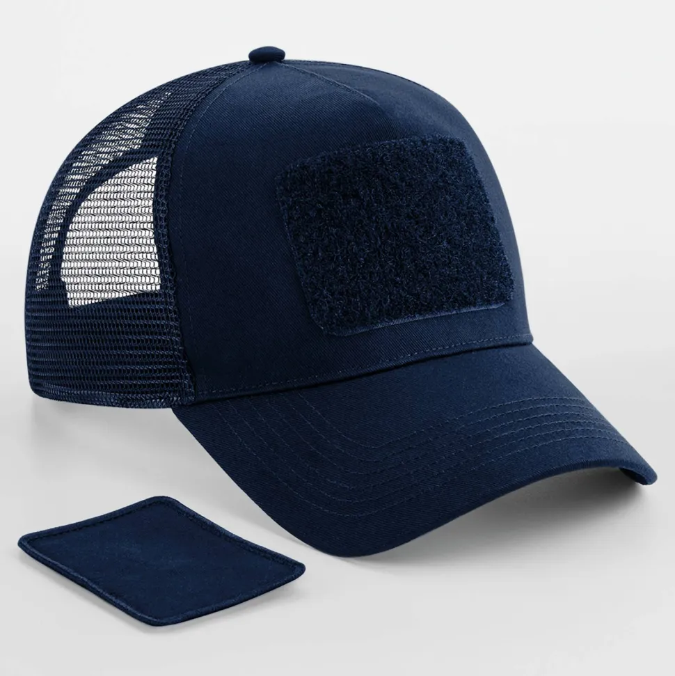Beechfield B641 - Casquette Filet Réglable à l'Arrière avec Patch Amovible