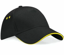 Beechfield BC15C - Casquette Contrastée 5 Panneaux avec Visière Sandwich
