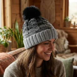 Beechfield BF459 - Bonnet Douillet à Pompon en Laine Synthétique