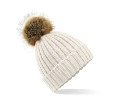 Beechfield BF412 - Bonnet grosse maille Pop Pom