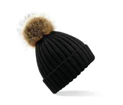 Beechfield BF412 - Bonnet grosse maille Pop Pom