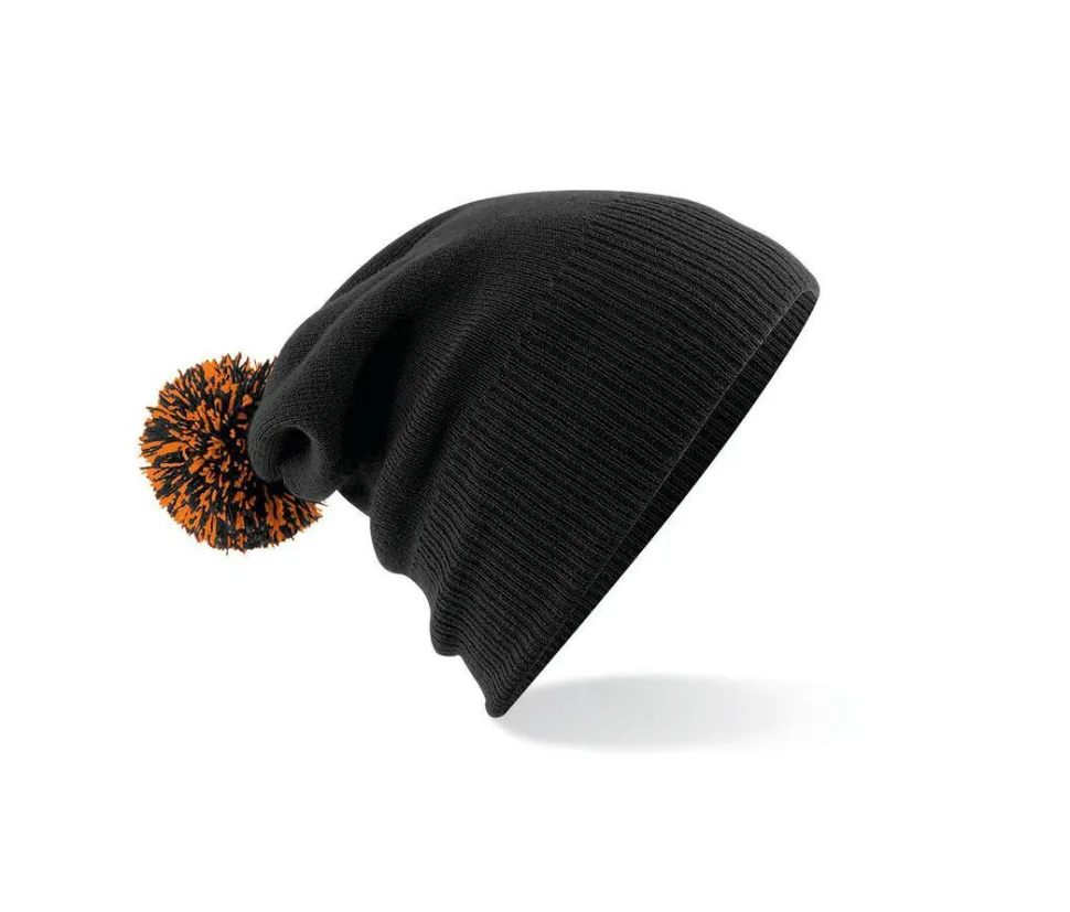 Beechfield BF450 - Bonnet Tendance avec Pompom Bicolore