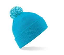 Beechfield BF450 - Bonnet Tendance avec Pompom Bicolore