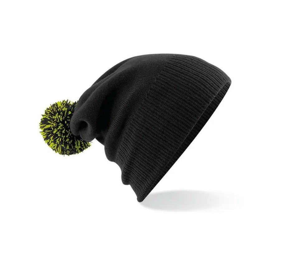 Beechfield BF450 - Bonnet Tendance avec Pompom Bicolore