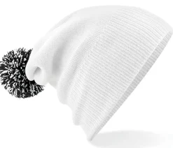 Beechfield BF450 - Bonnet Tendance avec Pompom Bicolore
