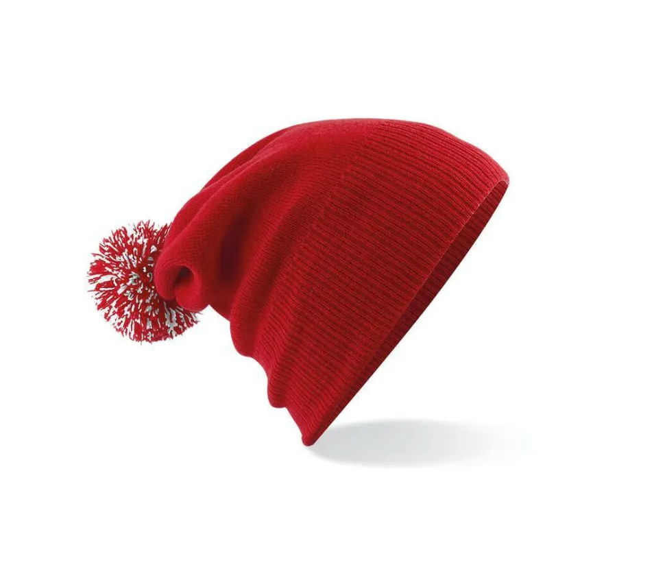 Beechfield BF450 - Bonnet Tendance avec Pompom Bicolore