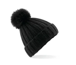 Beechfield BF413 - Bonnet Verbier grosse maille Pop Pom