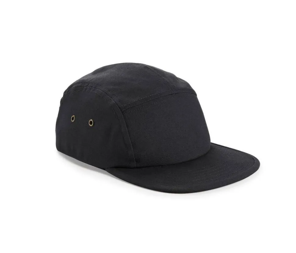 BEECHFIELD BF654 - Casquette Cinq Panneaux avec Visière Plate