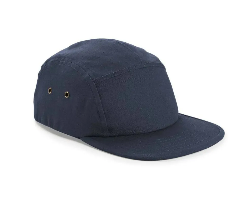 BEECHFIELD BF654 - Casquette Cinq Panneaux avec Visière Plate