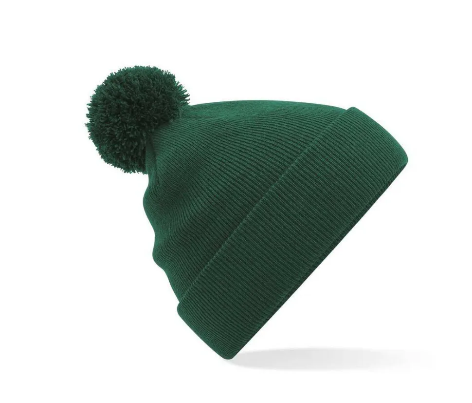 Beechfield BF426 - Chapeau d'Hiver Élégant avec Pompon en Fausse Fourrure