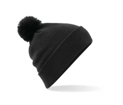 Beechfield BF426 - Chapeau d'Hiver Élégant avec Pompon en Fausse Fourrure