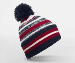 BEECHFIELD BF474R - Bonnet avec pompon pour supporters