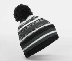 BEECHFIELD BF474R - Bonnet avec pompon pour supporters