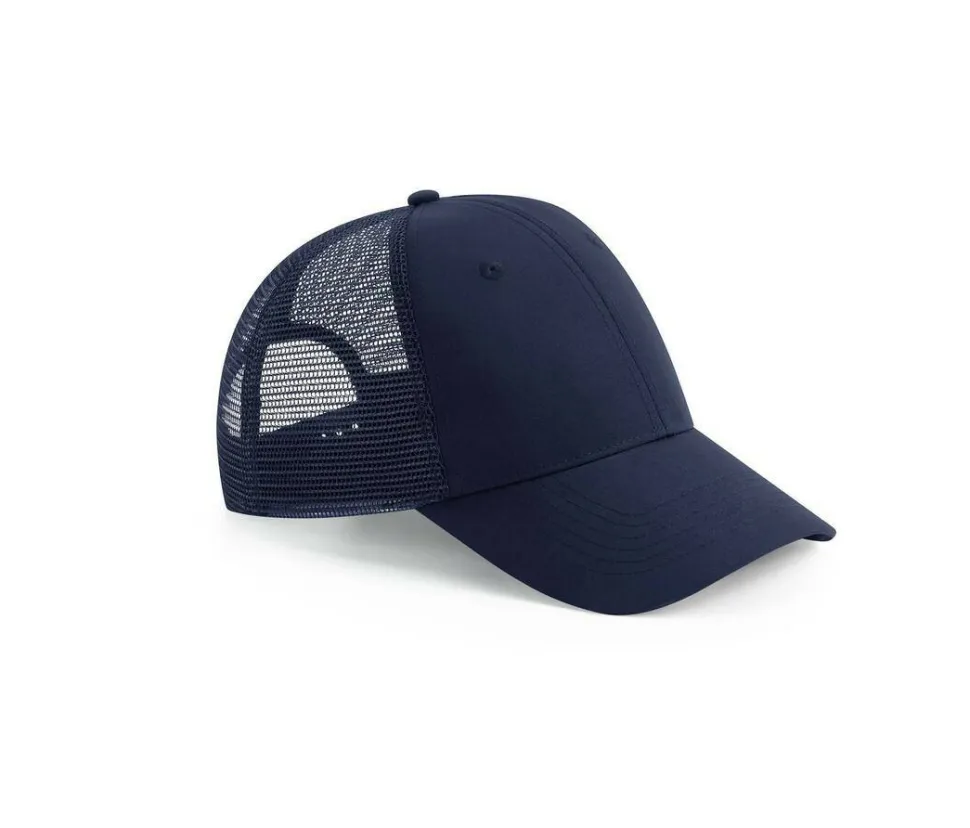 BEECHFIELD BF075R - Casquette 6 pans style trucker en polyester recyclé