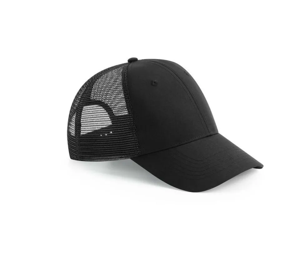 BEECHFIELD BF075R - Casquette 6 pans style trucker en polyester recyclé