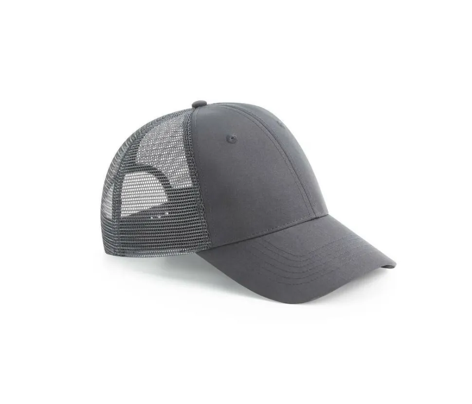 BEECHFIELD BF075R - Casquette 6 pans style trucker en polyester recyclé