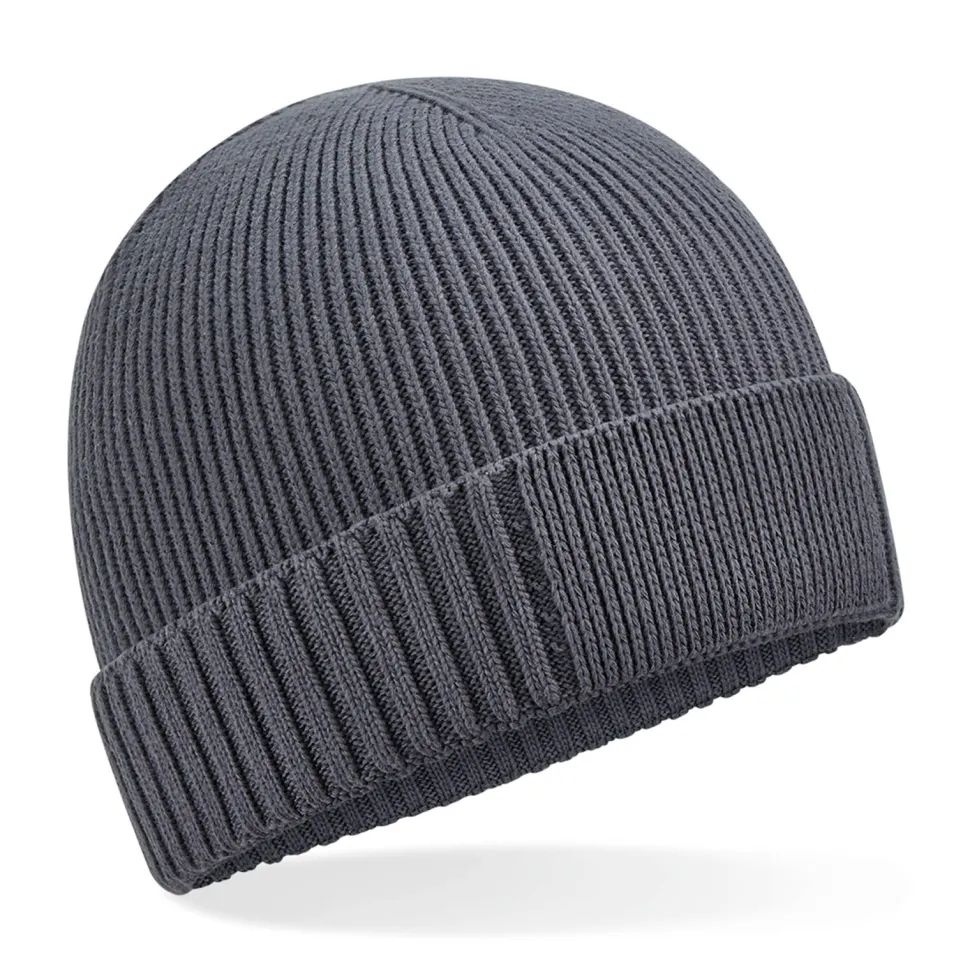 Beechfield B438N - Bonnet en coton biologique avec patch technique