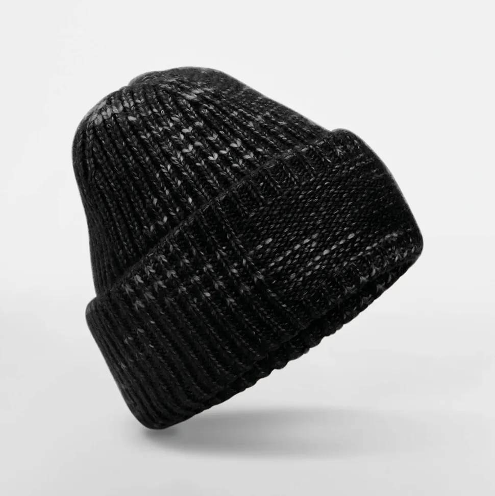 Beechfield B330R - Bonnet à patch en grosse mailles