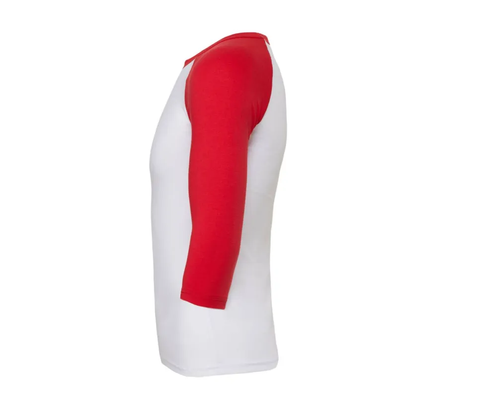 Bella+Canvas BE3200 - T-shirt baseball manches ¾