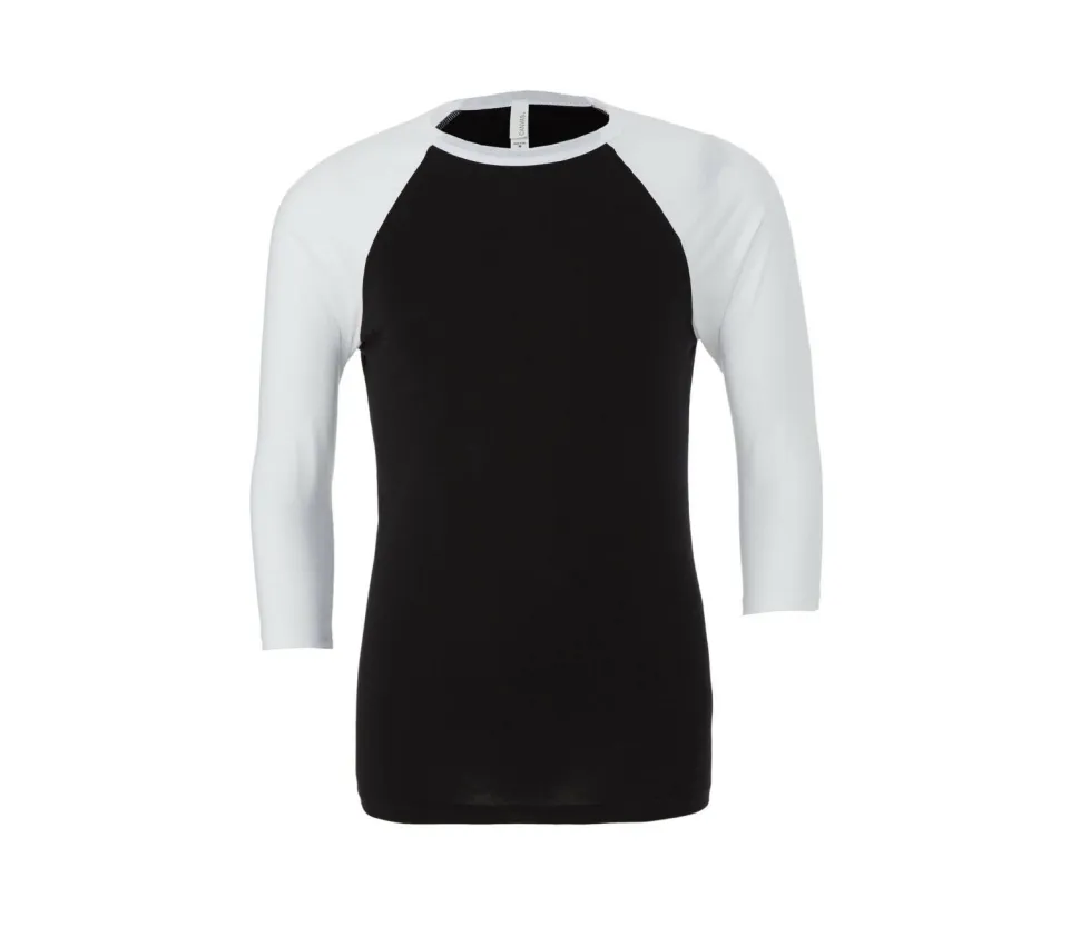 Bella+Canvas BE3200 - T-shirt baseball manches ¾