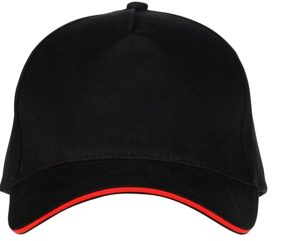 Black&Match BM910 - Casquette 5 Panneaux 100% Coton