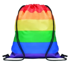 BOW Sac à cordon arc-en-ciel RPET - GiftRetail MO6436