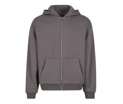 BUILD YOUR BRAND BY285 - FLUFFY ZIP HOODY