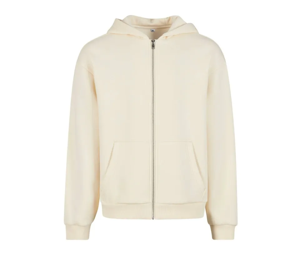 BUILD YOUR BRAND BY285 - FLUFFY ZIP HOODY