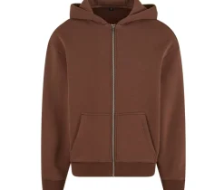 BUILD YOUR BRAND BY285 - FLUFFY ZIP HOODY