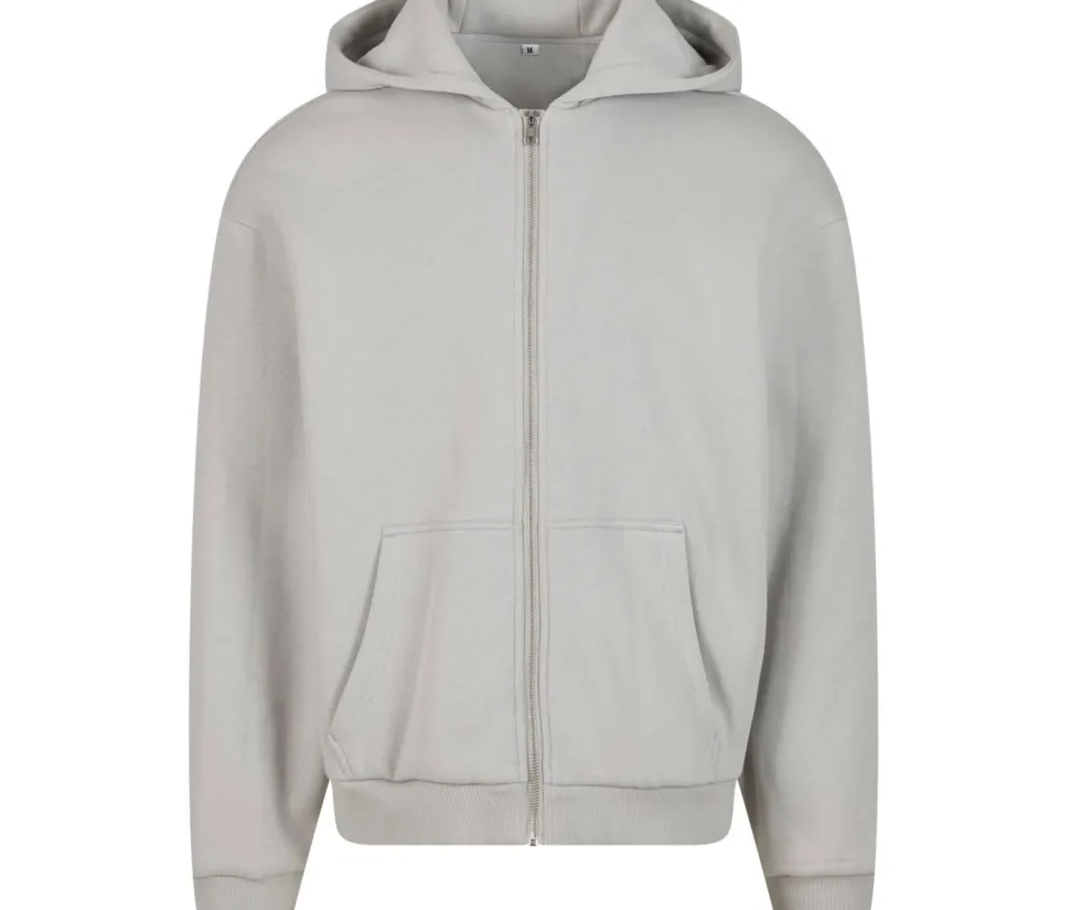 BUILD YOUR BRAND BY285 - FLUFFY ZIP HOODY
