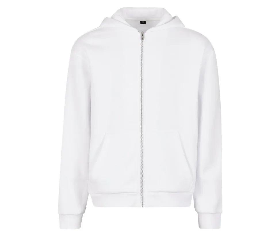 BUILD YOUR BRAND BY285 - FLUFFY ZIP HOODY