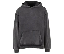 BUILD YOUR BRAND BY294 - Sweat à capuche lourd délavé