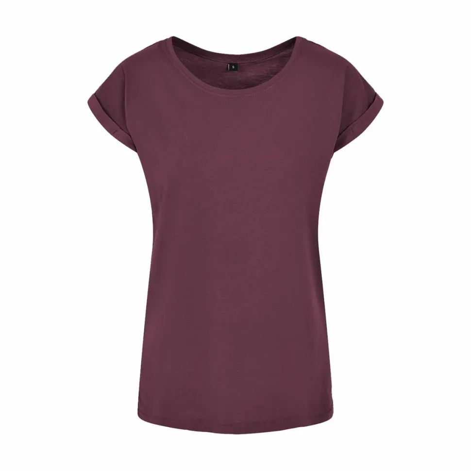 BUILD YOUR BRAND BY021 - T-shirt Femme Élégance Coton Léger