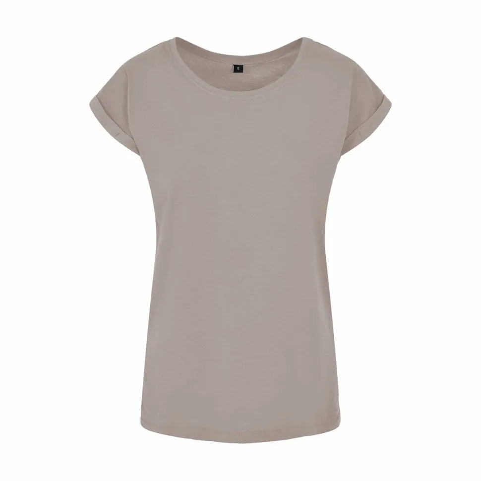 BUILD YOUR BRAND BY021 - T-shirt Femme Élégance Coton Léger