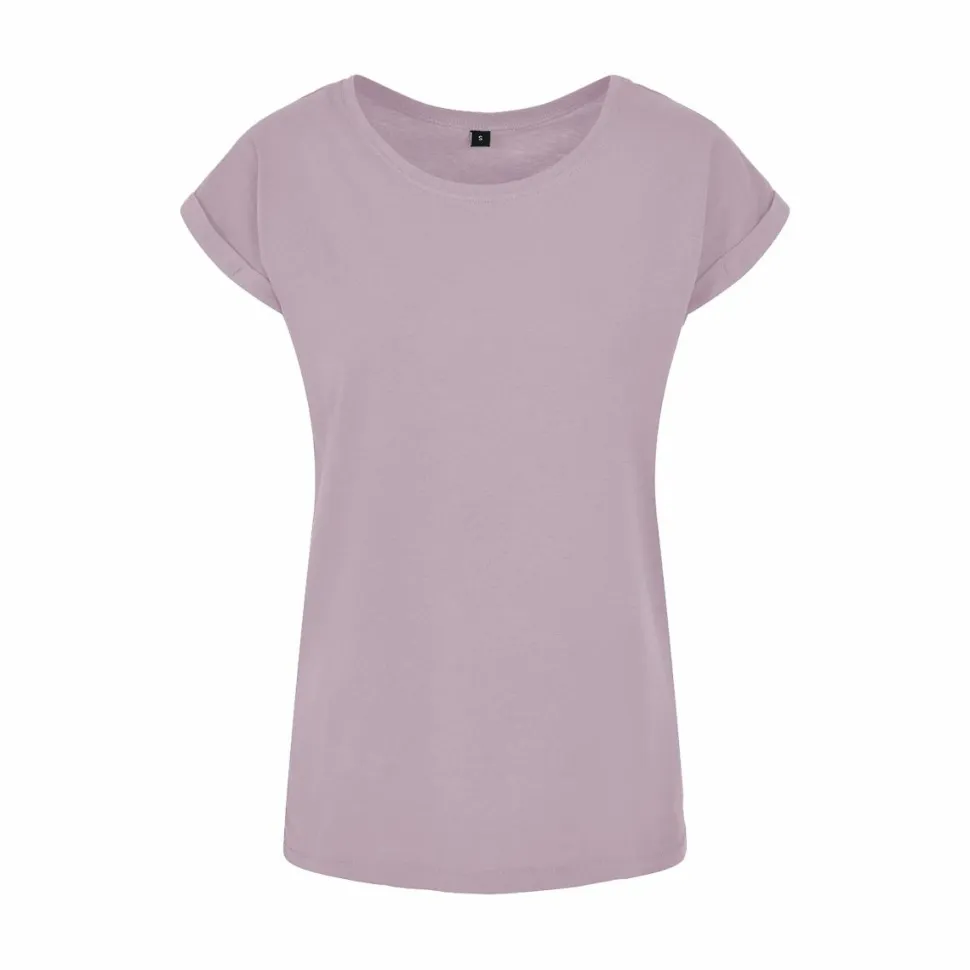 BUILD YOUR BRAND BY021 - T-shirt Femme Élégance Coton Léger