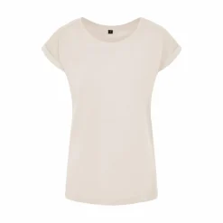BUILD YOUR BRAND BY021 - T-shirt Femme Élégance Coton Léger