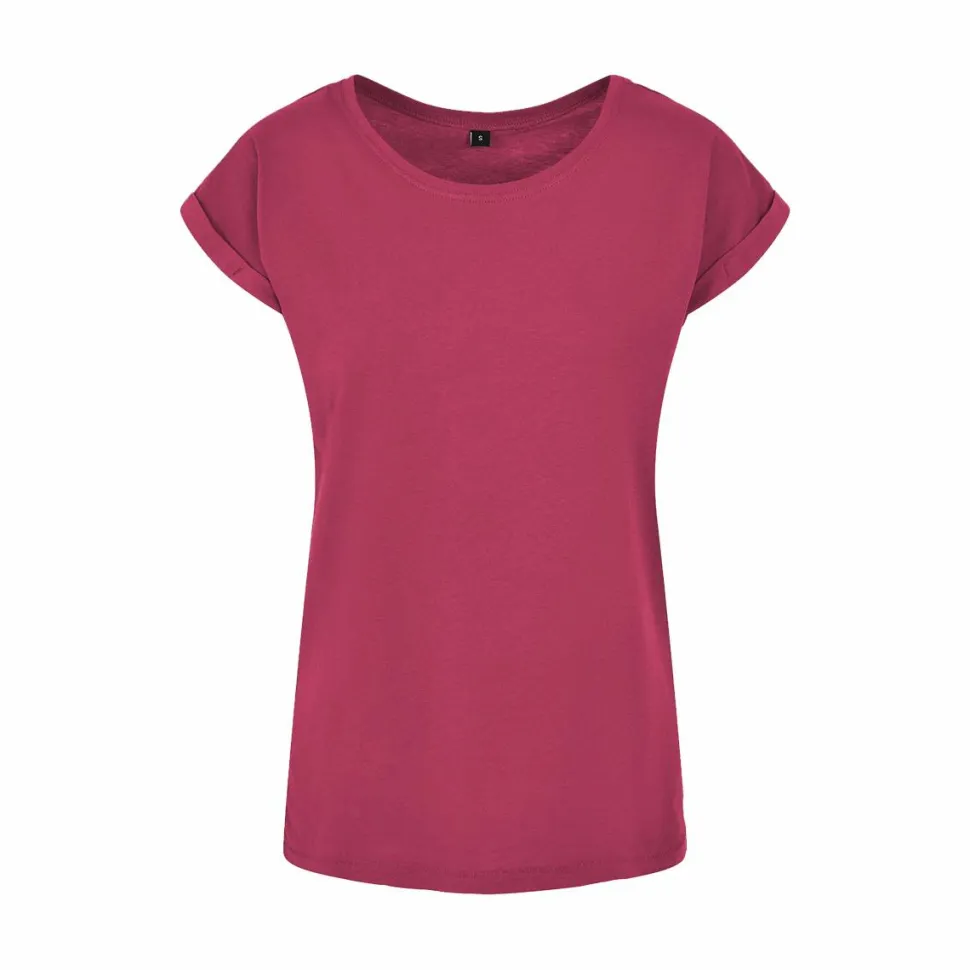 BUILD YOUR BRAND BY021 - T-shirt Femme Élégance Coton Léger