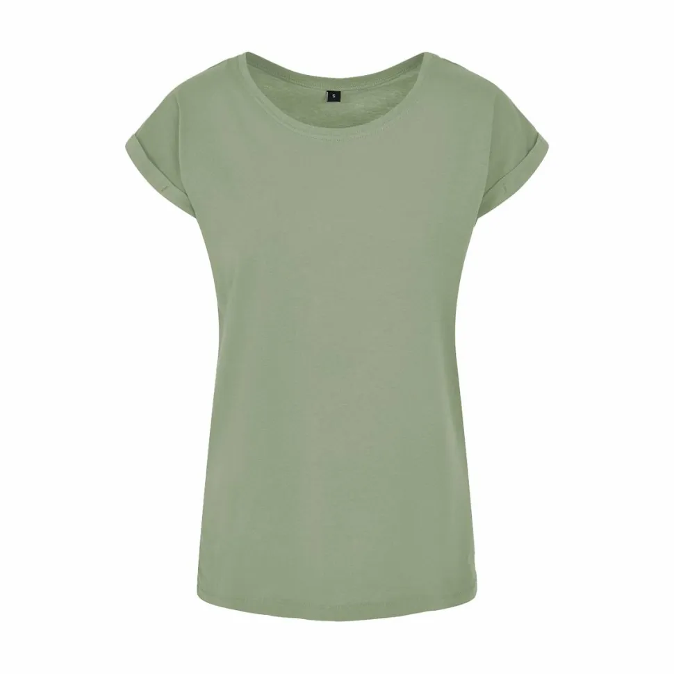 BUILD YOUR BRAND BY021 - T-shirt Femme Élégance Coton Léger