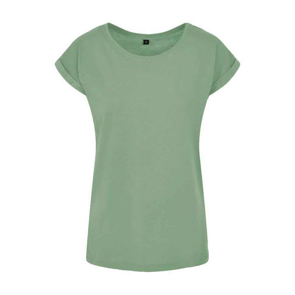 BUILD YOUR BRAND BY021 - T-shirt Femme Élégance Coton Léger