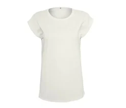 BUILD YOUR BRAND BY021 - T-shirt Femme Élégance Coton Léger