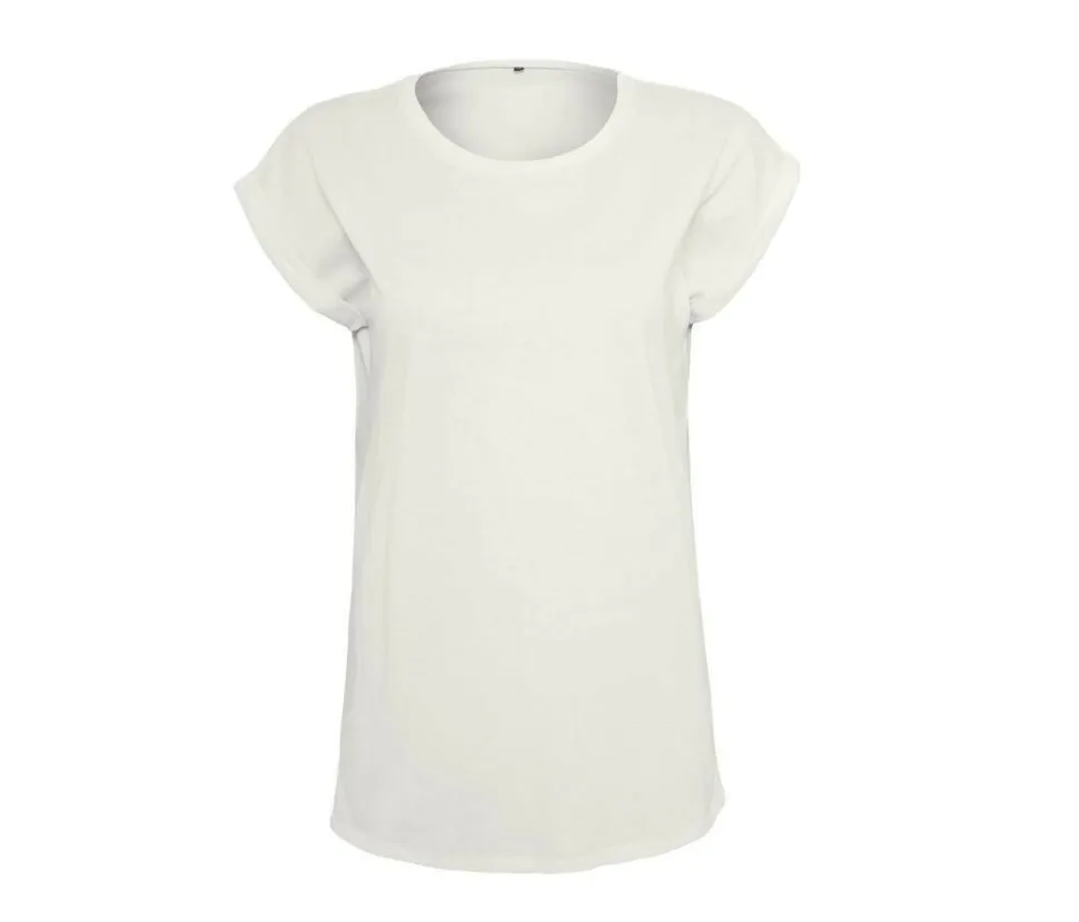 BUILD YOUR BRAND BY021 - T-shirt Femme Élégance Coton Léger