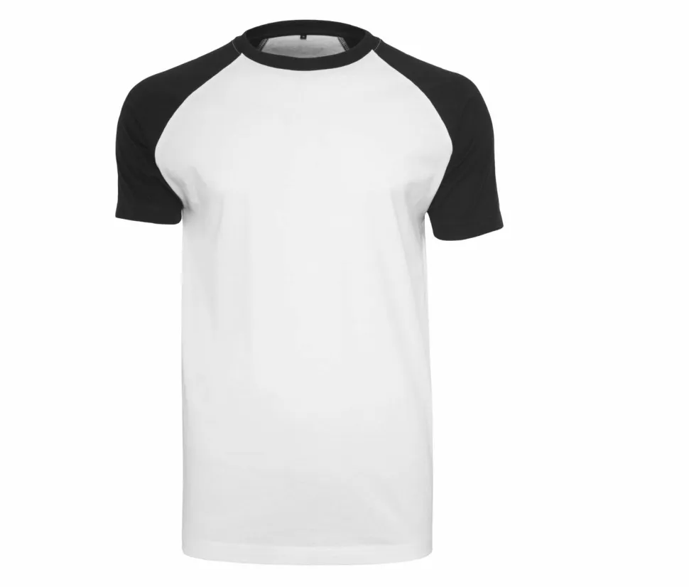 BUILD YOUR BRAND BY007 - T-shirt Baseball Confort et Style Moderne