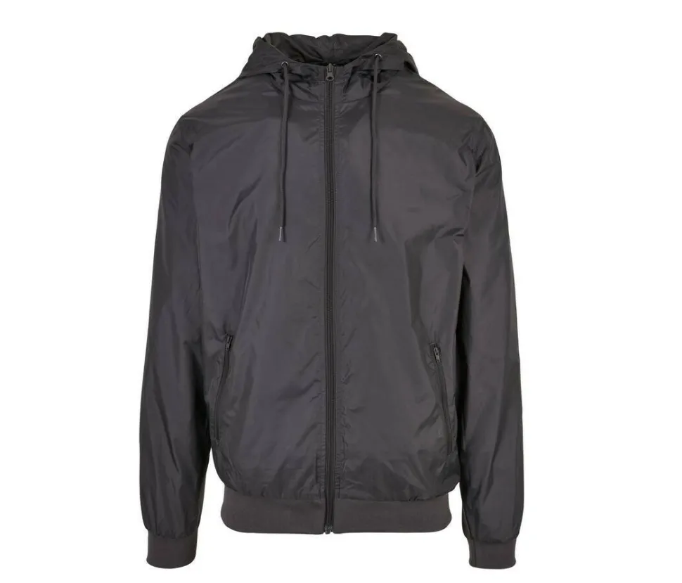 BUILD YOUR BRAND BY016 - Veste Coupe-Vent Élégante et Fonctionnelle pour Hommes