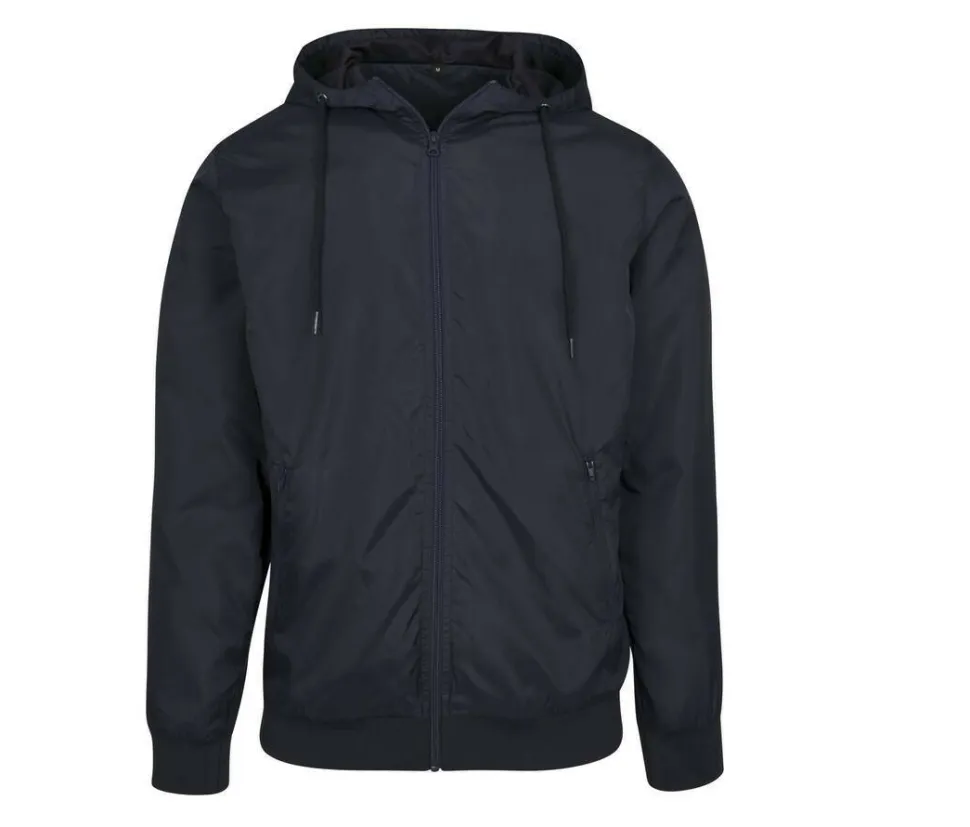 BUILD YOUR BRAND BY016 - Veste Coupe-Vent Élégante et Fonctionnelle pour Hommes