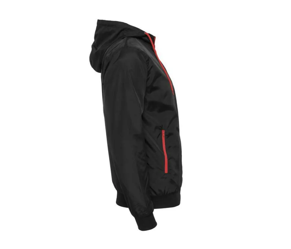 BUILD YOUR BRAND BY016 - Veste Coupe-Vent Élégante et Fonctionnelle pour Hommes