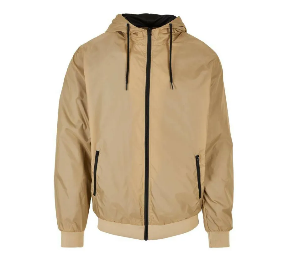 BUILD YOUR BRAND BY016 - Veste Coupe-Vent Élégante et Fonctionnelle pour Hommes