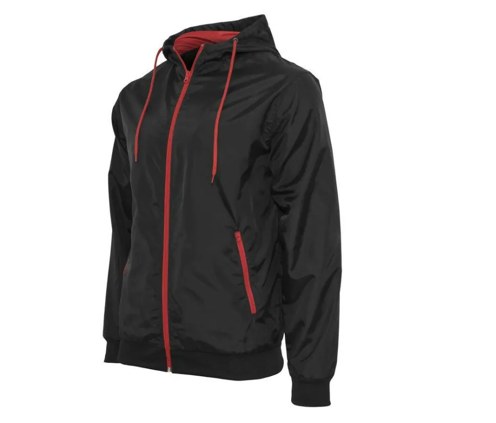 BUILD YOUR BRAND BY016 - Veste Coupe-Vent Élégante et Fonctionnelle pour Hommes